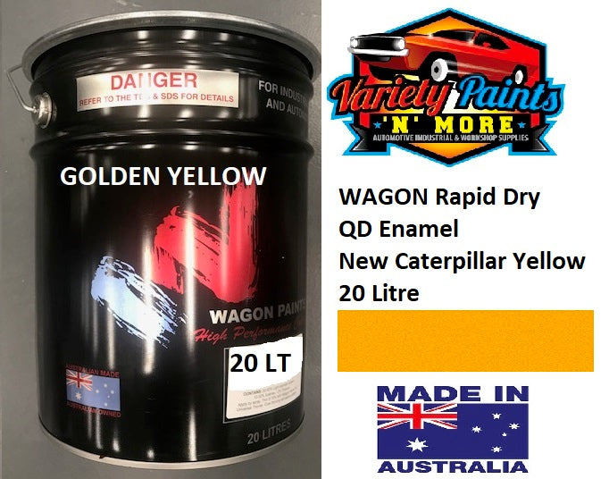 WAGON Rapid Dry Enamel New Caterpillar Yellow 20 Litre WENCY20