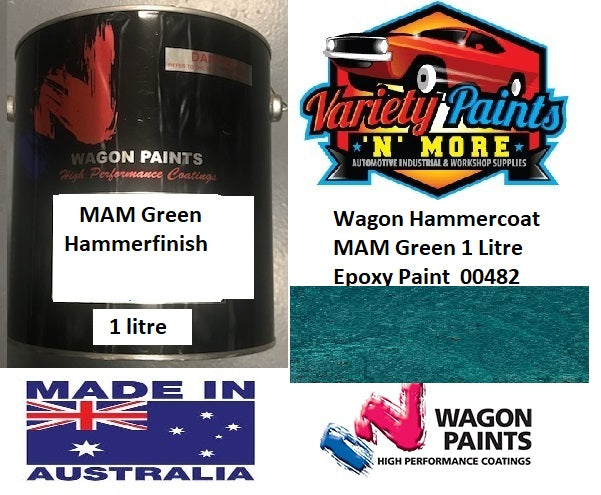 Wagon Hammercoat MAM Green 1 Litre Epoxy Paint  00482