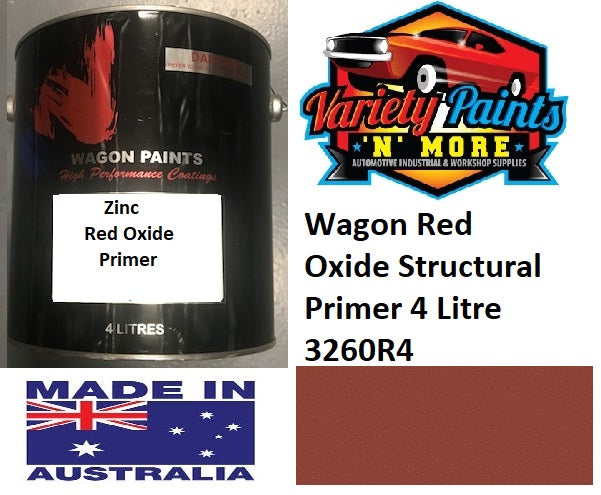 Wagon Red Oxide Structural Primer 4 Litre 3260R4