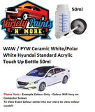 WAW / PYW Ceramic White/Polar White Hyundai Standard Acrylic Touch Up Bottle 50ml