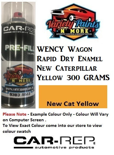 WENCY Wagon Rapid Dry Enamel New Caterpillar Yellow 300 GRAMS