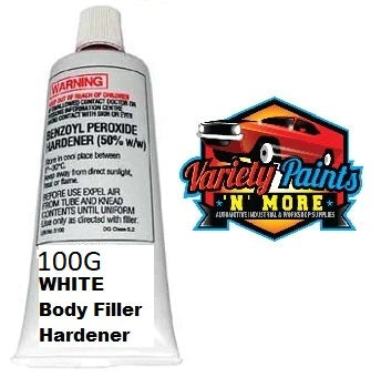 WHITE Body Filler Hardener 100 gram