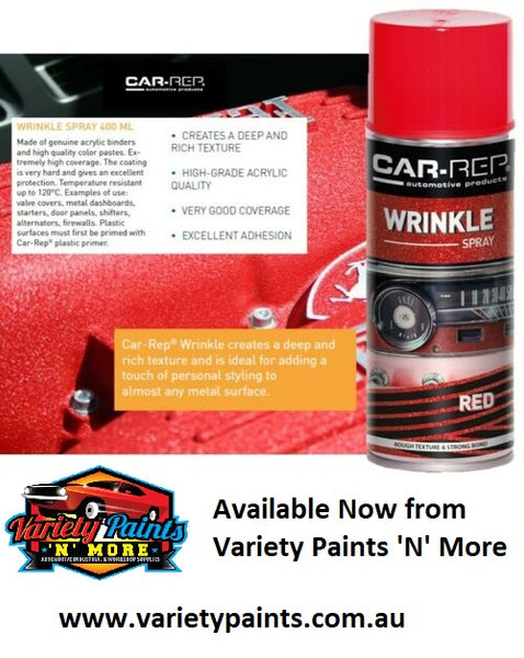Wrinkle Red Car-Rep Wrinkle Paint Red Spray Paint 340 Grams