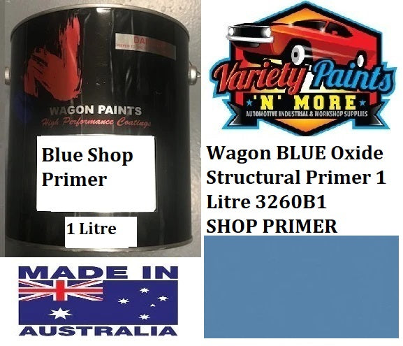 Wagon BLUE Oxide Structural Primer 1 Litre 3260B1 SHOP PRIMER