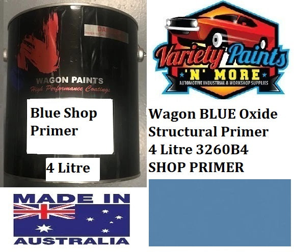 Wagon BLUE Oxide Structural Primer 4 Litre 3260B4 SHOP PRIMER