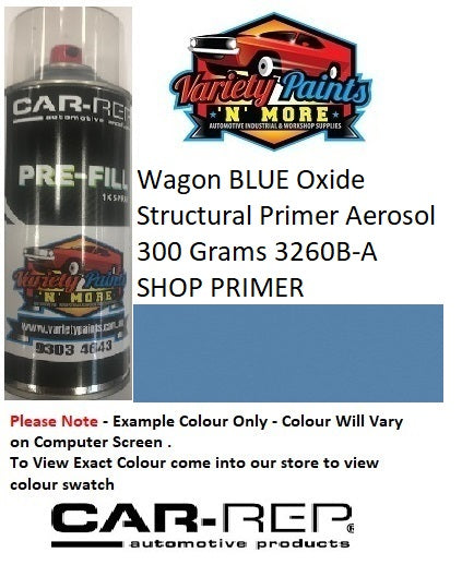 Wagon BLUE Oxide Structural Primer Aerosol 300 Grams 3260B-A SHOP PRIMER