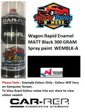 Wagon Rapid Enamel MATT BLACK 300 Gram Aerosol WAGMB-A