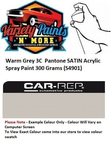 Warm Grey 3C  Pantone SATIN Acrylic Spray Paint 300 Grams (S4901)