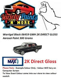 Warrigal Black 06459 GMH 2K DIRECT GLOSS Aerosol Paint 300 Grams 