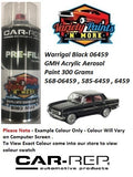 Warrigal Black GLOSS 06459 GMH Acrylic Aerosol Paint 300 Grams K100