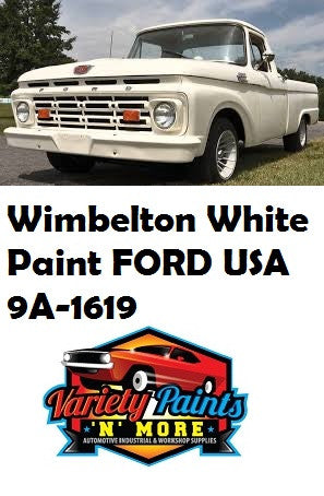 9A-1619 Wimbelton White Basecoat FORD USA 1964-1984 USA Spray Paint 300 Grams