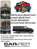 X08 Pyrness Black Pearl / Cosmos Black Pearl Acrylic Mitsubishi Aerosol Paint 300 Grams