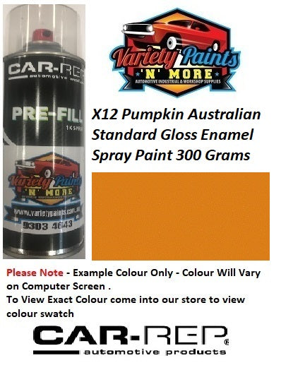 X12 Pumpkin Australian Standard Gloss Enamel Spray Paint 300 Grams