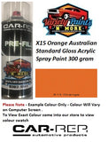 X15 Orange Australian Standard Gloss Acrylic Spray Paint 300 gram 