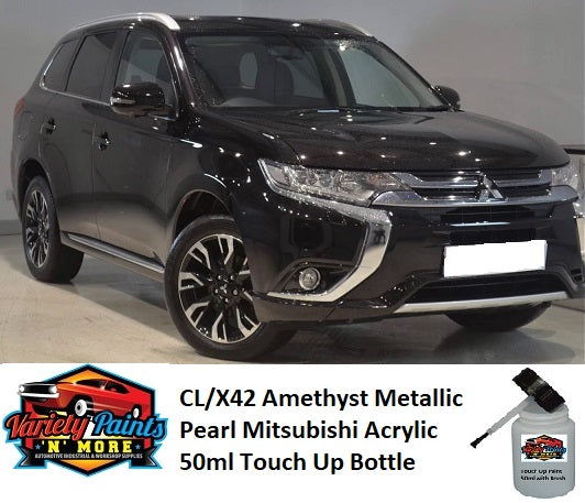 CL/X42 Amethyst Metallic Pearl Mitsubishi Acrylic 50ml Touch Up Bottle With Brush