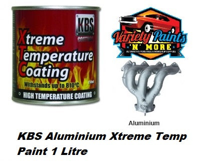 KBS Aluminium Xtreme Temp Paint 1 Litre 6845