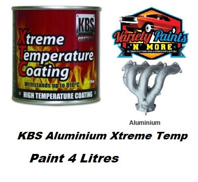 KBS Aluminium Xtreme Temp Paint 4 Litre 6855