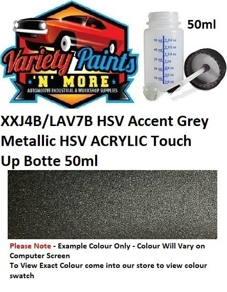 XXJ4B/LAV7B HSV Accent Grey Metallic HSV ACRYLIC Touch Up Botte 50ml