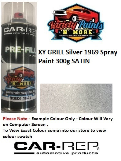 XY GRILL Silver 1969 ACRYLIC Spray Paint 300g SATIN