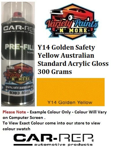 Y14 Golden Safety Yellow Australian Standard Acrylic Gloss 300 Grams