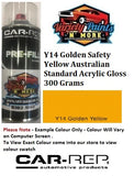 Y14 Golden Safety Yellow Australian Standard Acrylic Gloss 300 Grams 5IS BU5