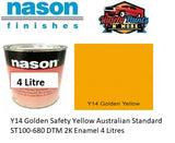 Y14 Golden Safety Yellow Australian Standard ST100-680 DTM 2K Enamel 4 Litres