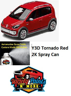 LY3D/Y3D Tornado Red  VW / Audi 2K Aerosol Paint 300 Grams