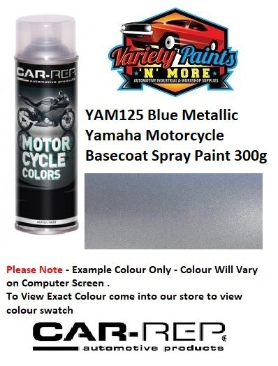 YAM125 Blue Metallic Yamaha Motorcycle Basecoat Spray Paint 300g