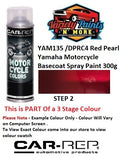 YAM135 /DPRC4 Red Pearl Yamaha Motorcycle Basecoat Spray Paint 300g 