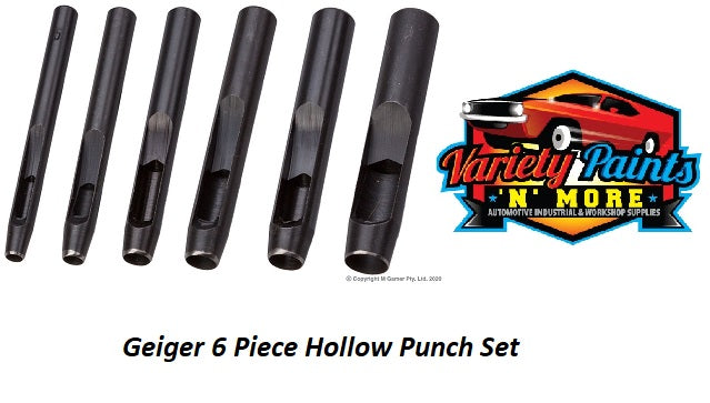 Geiger 6 Piece Hollow Punch Set
