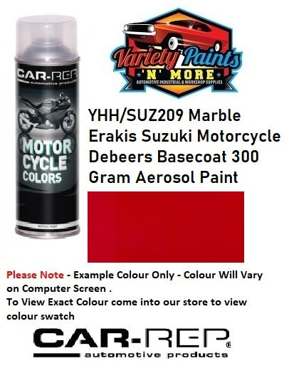 YHH/SUZ209 Marble Erakis Suzuki Motorcycle Debeers Basecoat 300 Gram Aerosol Paint
