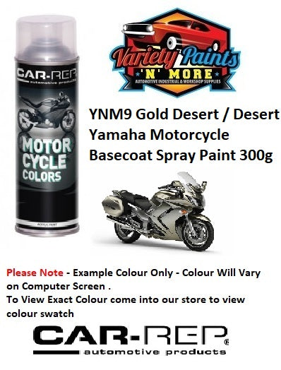 YNM9 Gold Desert / Desert Variant 1 Lighter Yamaha Motorcycle Basecoat Spray Paint 300g
