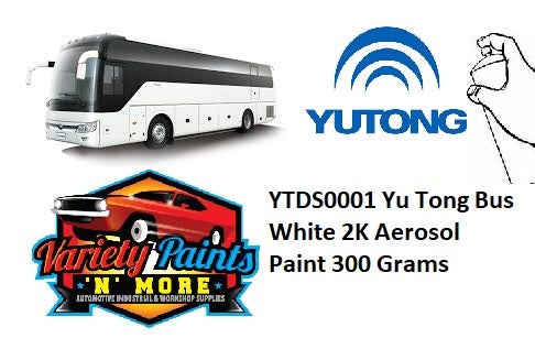 YTDS0001 Yu Tong Bus White 2K Aerosol Paint 300 Grams