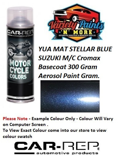 YUA MAT STELLAR BLUE SUZUKI M/C Basecoat 300 Gram Aerosol Paint Gram