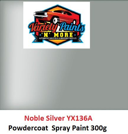 Noble Silver Grey YX136A SATIN Powdercoat Spray Paint 300g