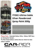 Ultriva™  YY301  Sable Silver SATIN Powdercoat Spray Paint 300g