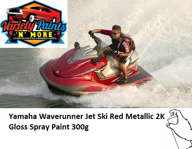 Yamaha Waverunner Jet Ski Red Metallic 2K Gloss Spray Paint 300g