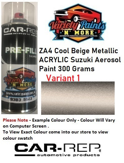 ZA4-1 Cool Beige Metallic ACRYLIC VARIANT 1 (Darker) Suzuki Aerosol Paint 300 Grams