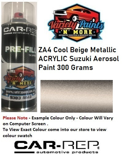 ZA4 Cool Beige Metallic ACRYLIC Suzuki Aerosol Paint 300 Grams