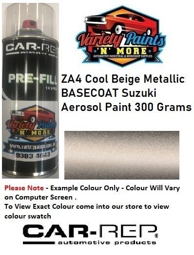 ZA4 Cool Beige Metallic BASECOAT Suzuki Aerosol Paint 300 Grams Standard