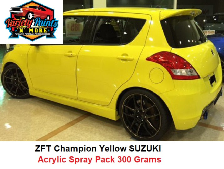 ZFT Champion Yellow Suzuki 2K Aerosol Paint 300 Grams