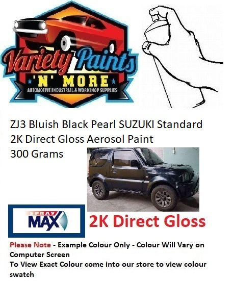 ZJ3 Bluish Black Pearl SUZUKI Standard 2K Direct Gloss 300 Grams