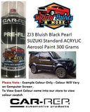 ZJ3 Bluish Black Pearl SUZUKI Standard Acrylic Aerosol Paint 300 Grams 