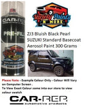 ZJ3 Bluish Black Pearl SUZUKI Standard Basecoat Aerosol Paint 300 Grams 