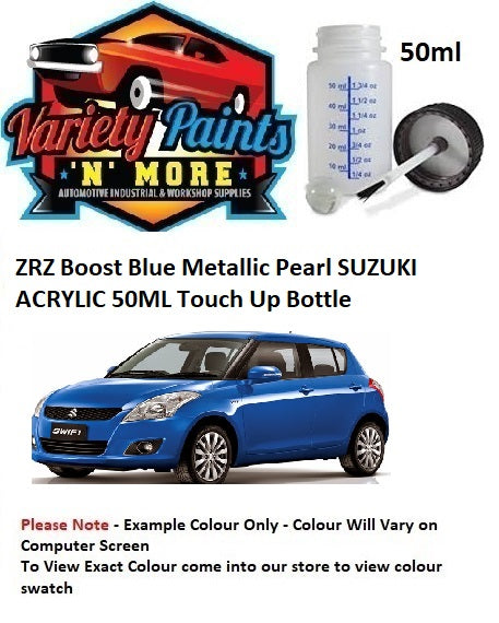 ZRZ Boost Blue Metallic Pearl SUZUKI ACRYLIC 50ML Touch Up Bottle