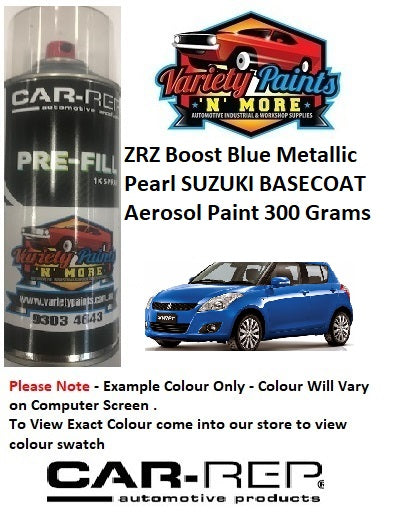 ZRZ Boost Blue Metallic Pearl SUZUKI Basecoat Aerosol Paint 300 Grams