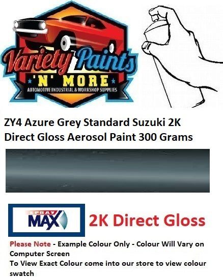 ZY4 Azure Grey Standard Suzuki 2K Direct Gloss Aerosol Paint 300 Grams 1IS 72A