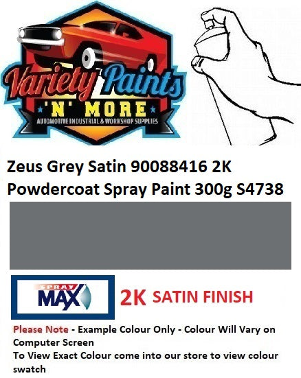 Zeus® Grey Satin 90Z7769S/90088416 2K Powdercoat Spray Paint 300g S4738