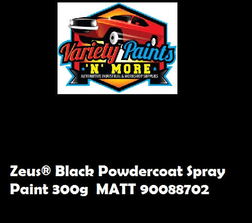 Zeus® Black Matt 90088702 Powdercoat Matched Spray Paint 300g