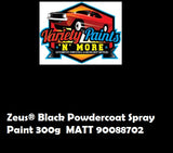 Zeus Black Matt 90088702 Powdercoat Spray Paint 300g 